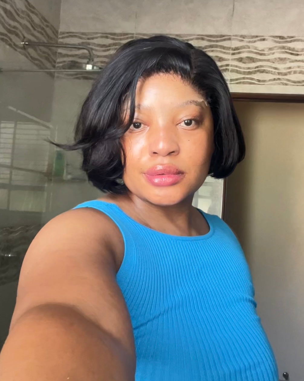 DOUBLE DRAWN LAYERED BOB -hd lace wig
