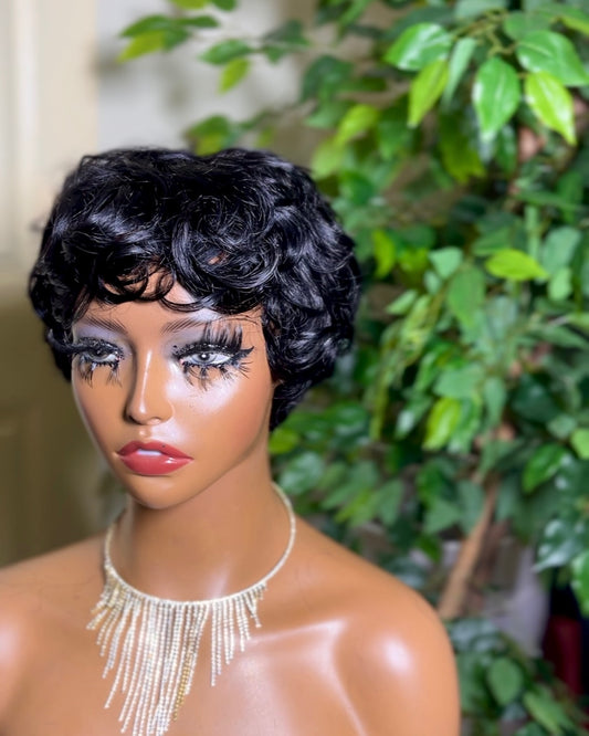 Throw on and Go Pixie : no lace virgin glueless pixie