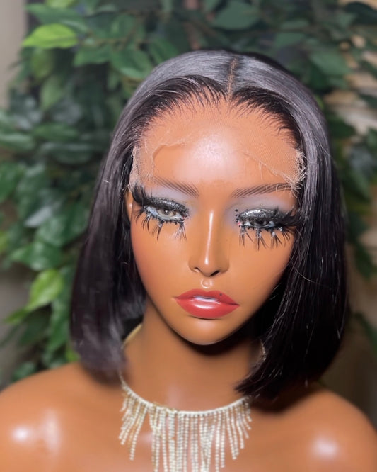 DOUBLE DRAWN BLUNT CUT BOB - Glueless raw wig